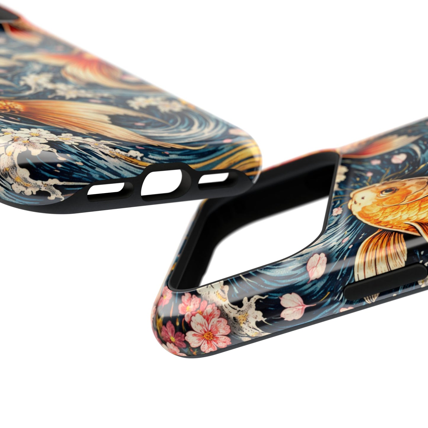 Crimson Current – Bound Reflection • Obsidian Irezumi™ • Apple iPhone 17 Pro • MagSafe Tough Case