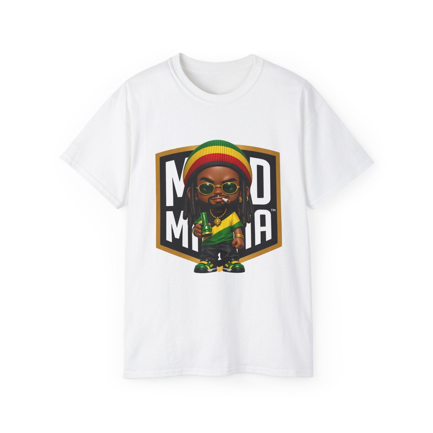Zion Riddim • Irie Authority • Mood Militia • T-Shirt • Black Hat Pixels • Unisex