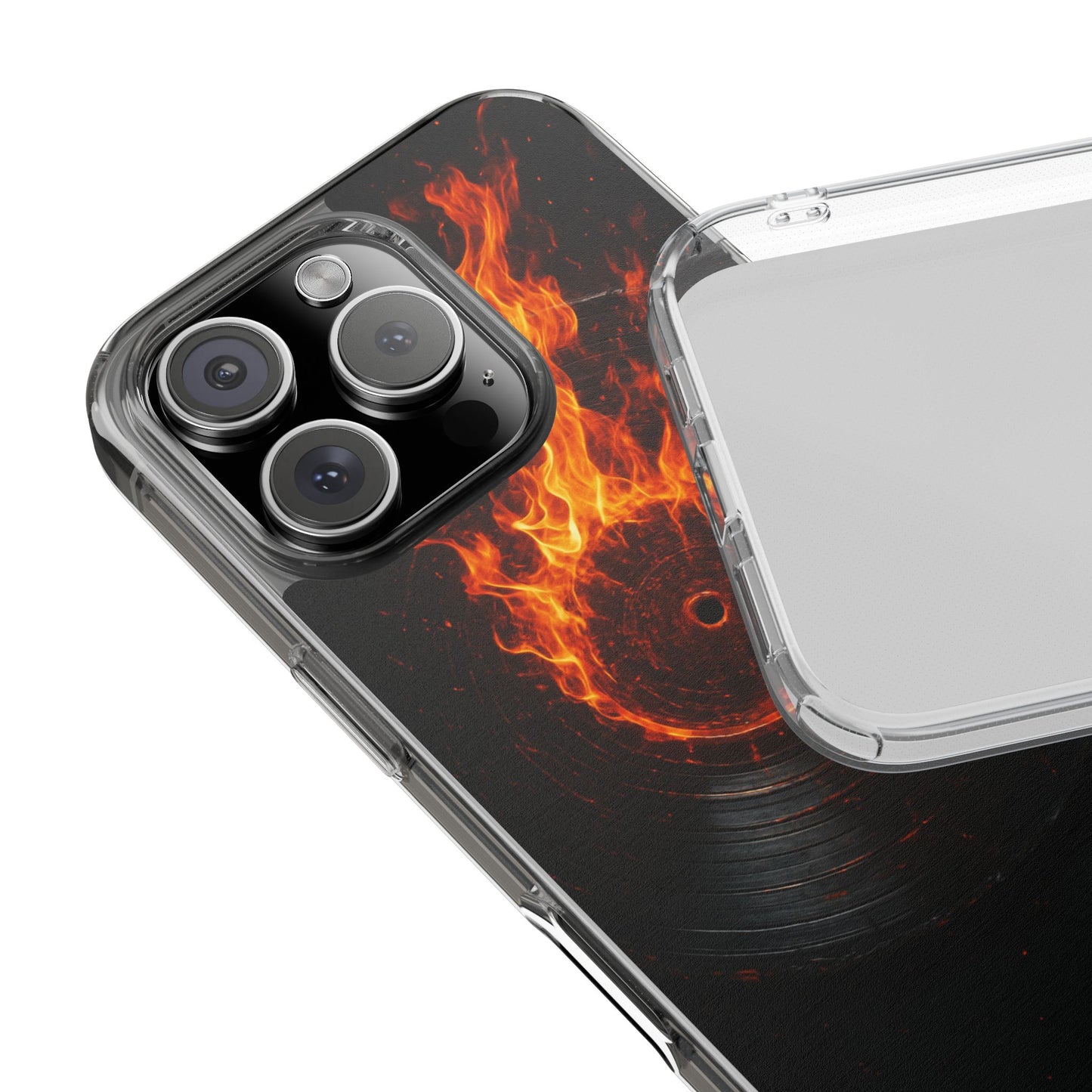 Vinyl Inferno • Apple iPhone 16 • Clear Case