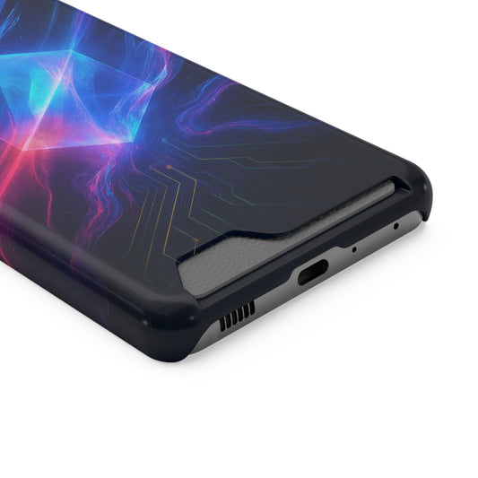 Crystal Silicone • Samsung Galaxy S21 • Tough Case with Card Holder • Wireless Friendly