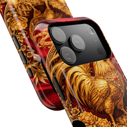 Rooster • Lunar Armor • Imperial Banner • Apple iPhone 17 Pro • MagSafe Tough Case