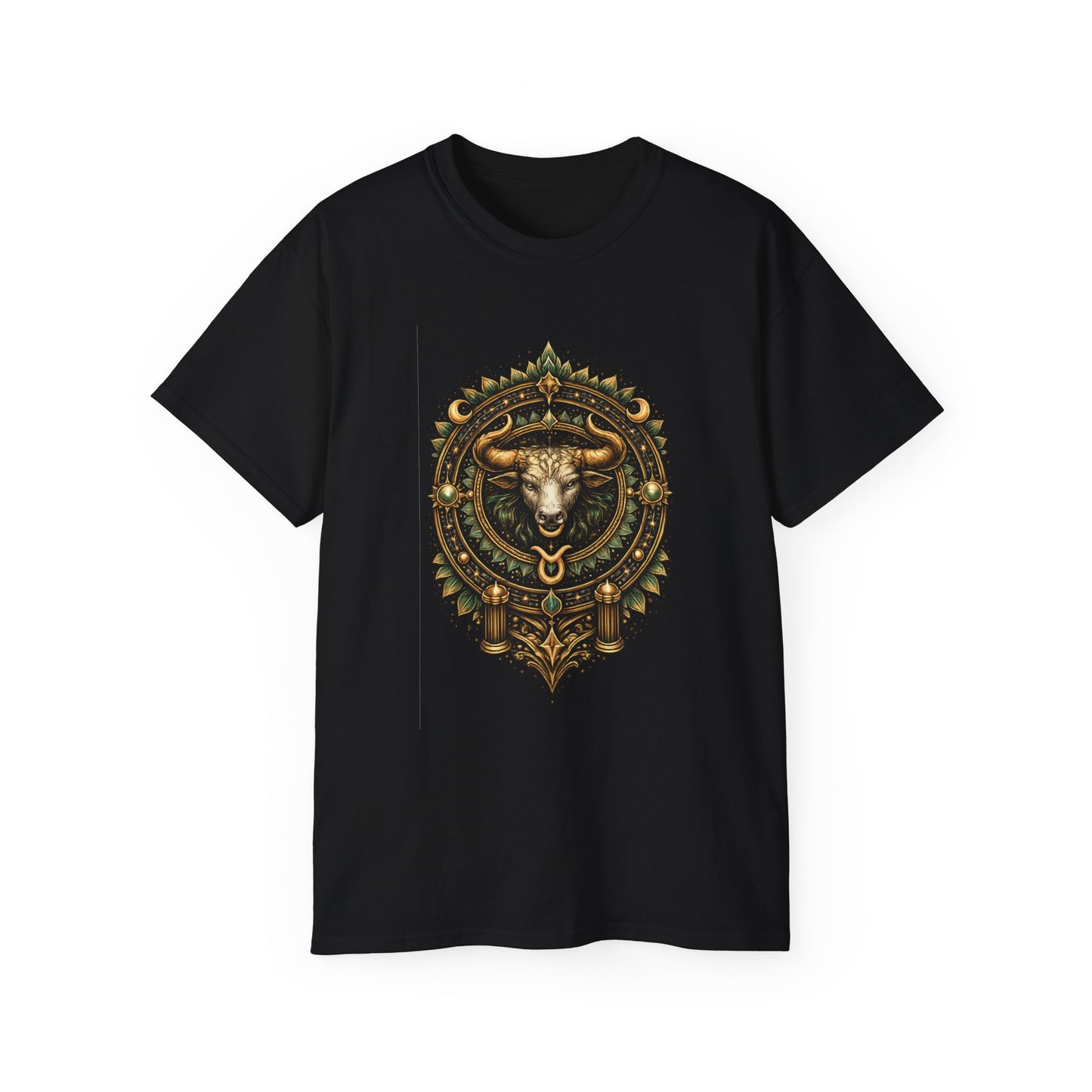 Taurus • Granite • Elemental Armor • T-shirt • Black Hat Pixels • Unisex