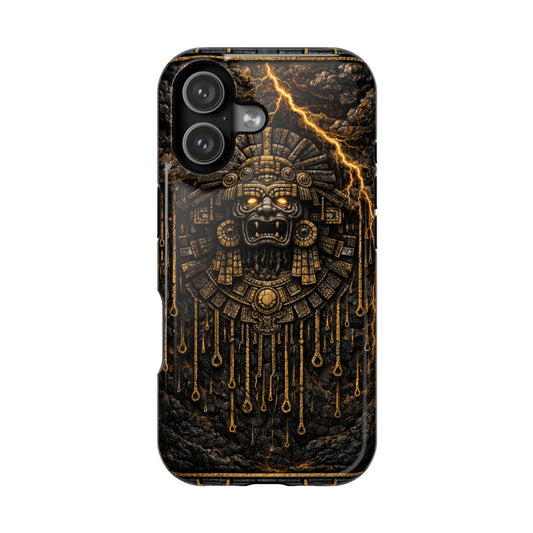 Tlaloc • Storm Covenant • Empire of the Fifth Sun™ • Apple iPhone 17 Pro • MagSafe Tough Case