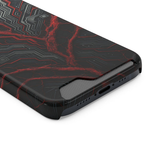 Binary Vein • Apple iPhone 13 • Tough Case with Card Holder • MagSafe®