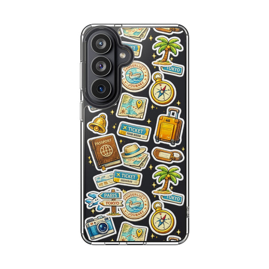 Traveler Trinkets™ • Pocket Chaos • Samsung Galaxy S26 • Impact-Resistant • Clear Case