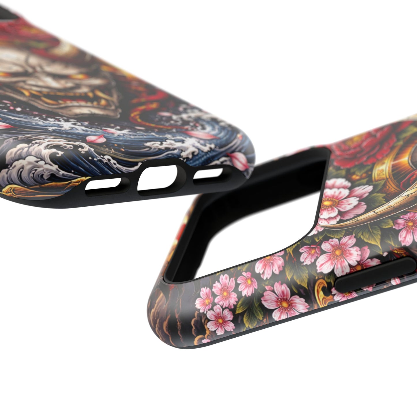 The Watcher – Crimson Discipline • Obsidian Irezumi™ • Apple iPhone 17 Pro • MagSafe Tough Case