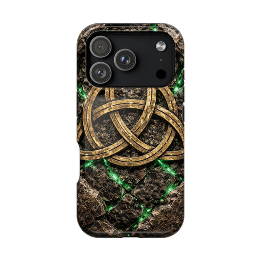 Trinity Relic • Stone of Erin™ Emerald Oath • Apple iPhone 17 Pro • MagSafe® Tough Case
