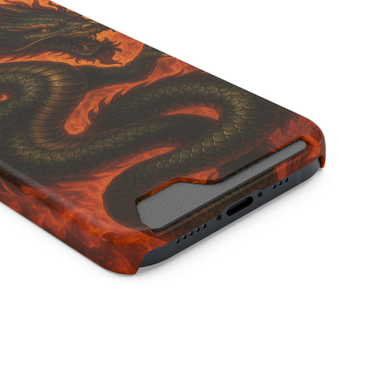 Flames of Fury • Apple iPhone 13 • Tough Case with Card Holder • MagSafe®