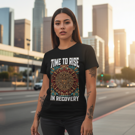 Time To Rise In Recovery • Recovery Works • T-Shirt