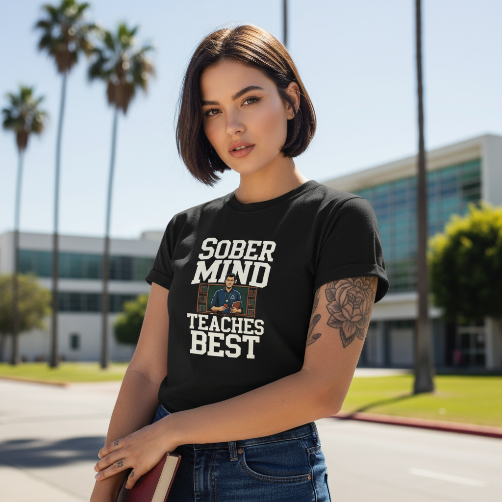 Clean Mind Teaches Best  • Teacher • T-Shirt • Black Hat Pixels • Unisex