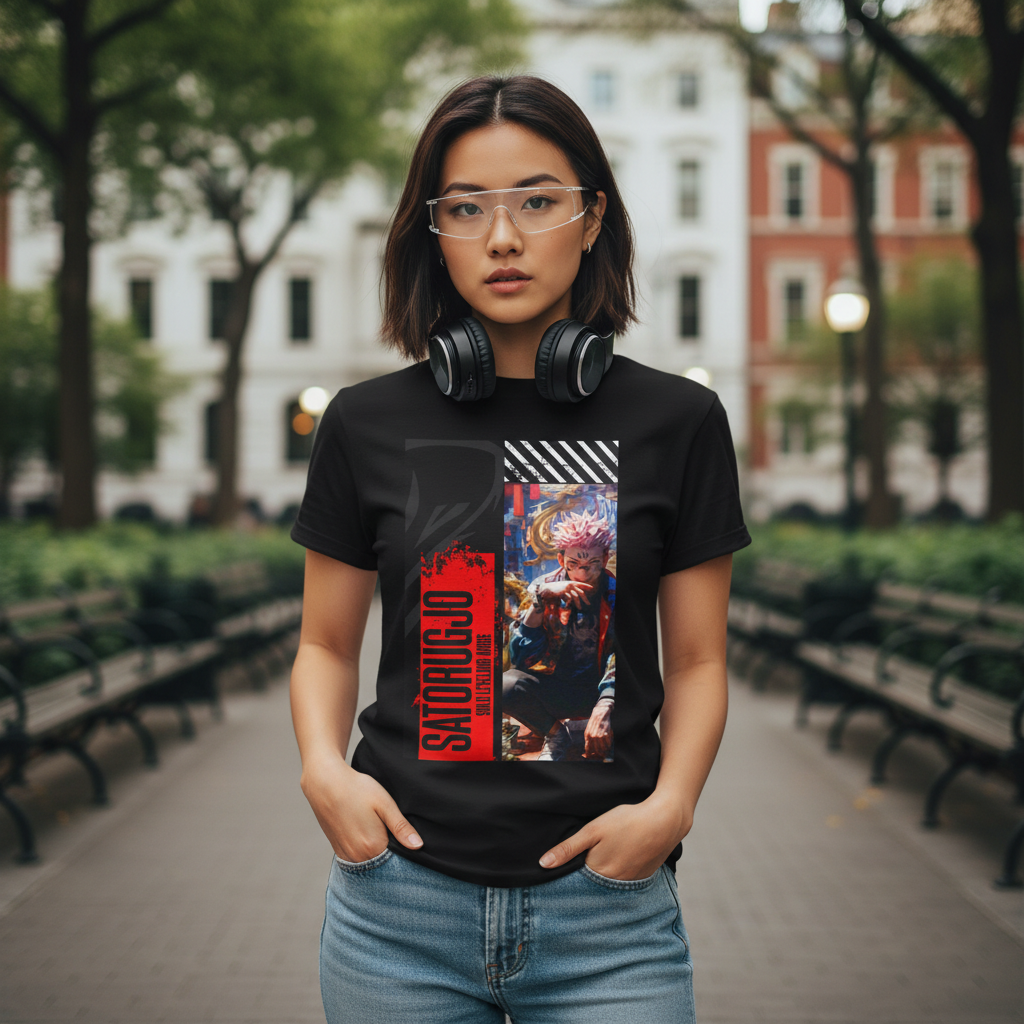 SatoruGjo • T-Shirt • Black Hat Pixels • Unisex