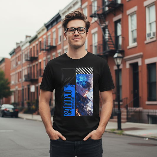 SatoruGjo v2 • T-Shirt • Black Hat Pixels • Unisex