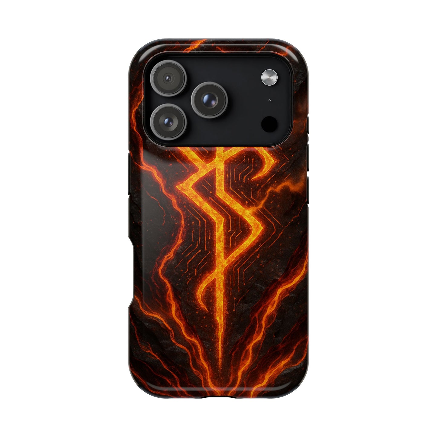 Molten Glyph • Apple iPhone 17 Pro • MagSafe® Tough Case phone case by Black Hat Pixels