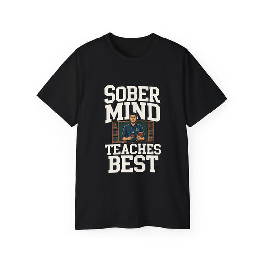 Clean Mind Teaches Best  • Teacher • T-Shirt • Black Hat Pixels • Unisex