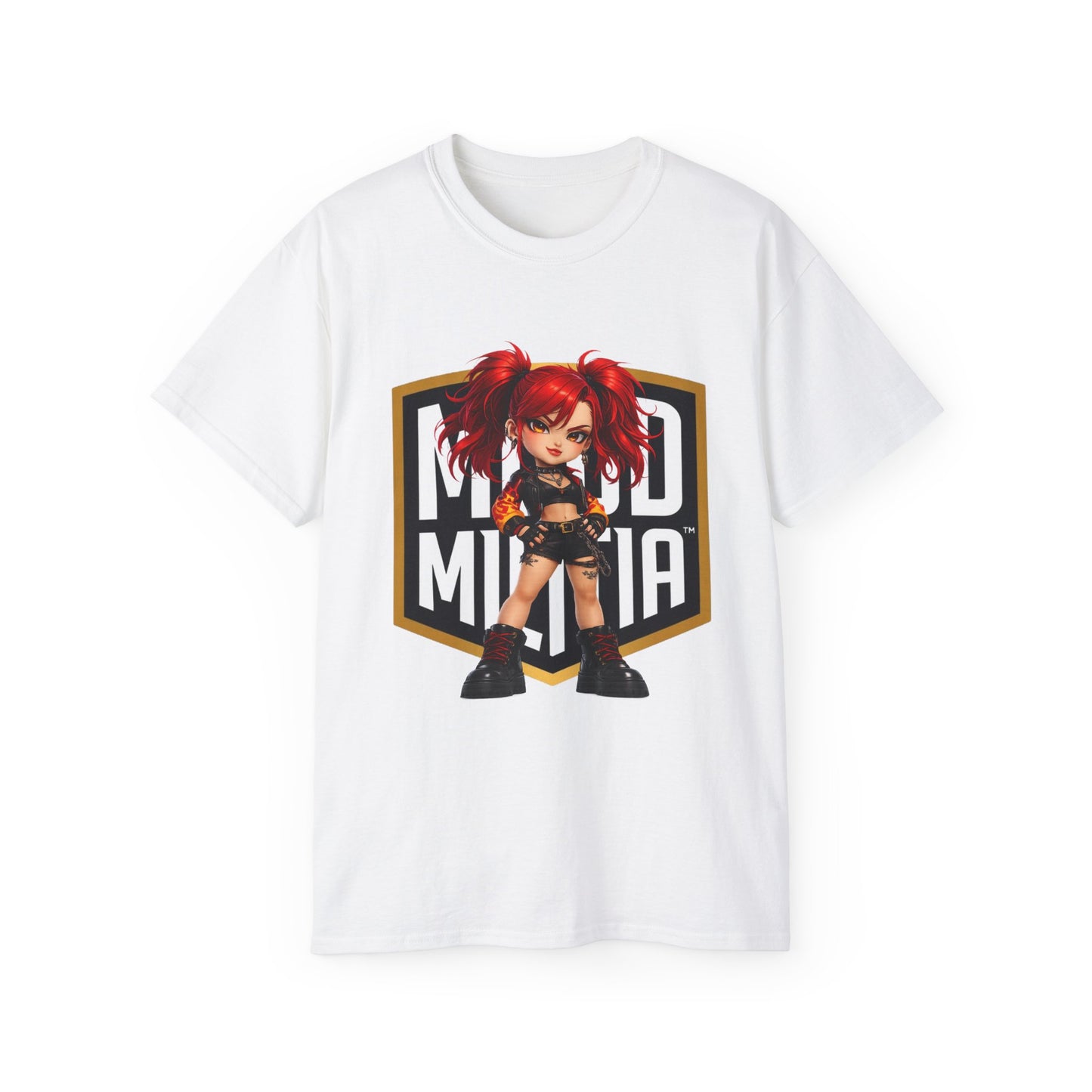 Vexa Blaze • Relentless Momentum • Mood Militia • T-Shirt • Black Hat Pixels • Unisex