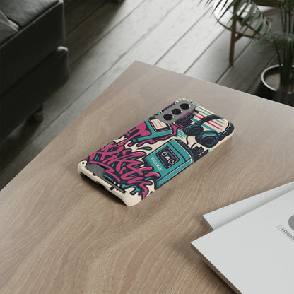 Retro Beats • Samsung Galaxy S21 • MagSafe® Tough Case with Card Holder