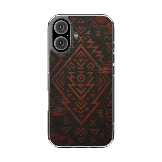 Tribal Glitch • Apple iPhone 16 • Clear Case