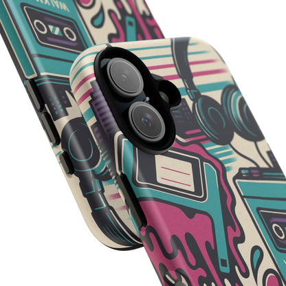 Retro Beats • Apple iPhone 16 • MagSafe® Magnetic Tough Case
