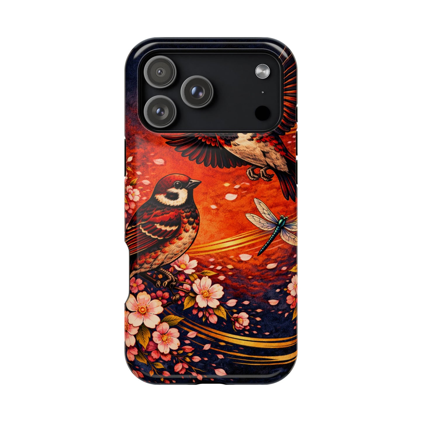 Quiet Witness – Fleeting Mercy • Obsidian Irezumi™ • Apple iPhone 17 Pro • MagSafe Tough Case