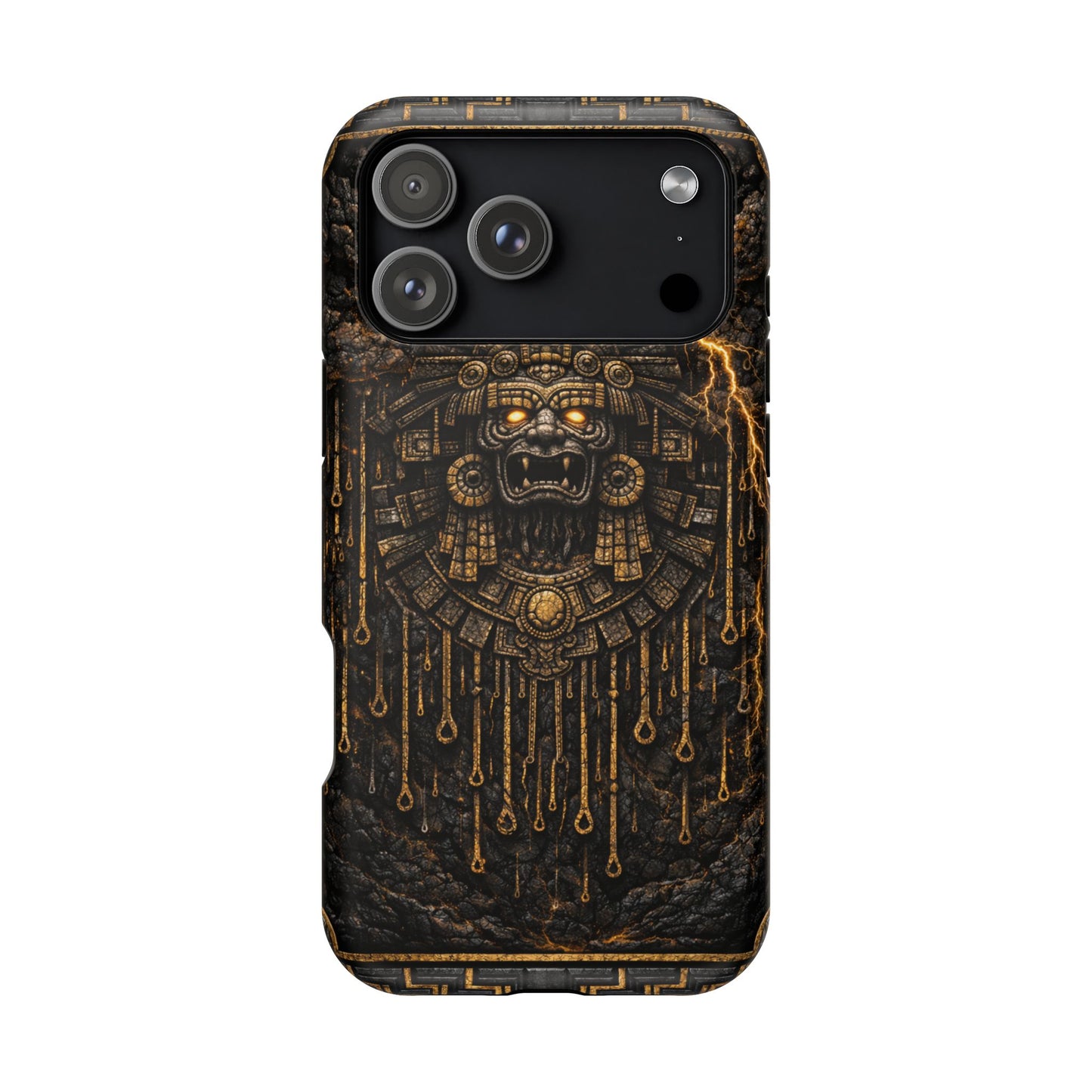 Tlaloc • Storm Covenant • Empire of the Fifth Sun™ • Apple iPhone 17 Pro • MagSafe Tough Case