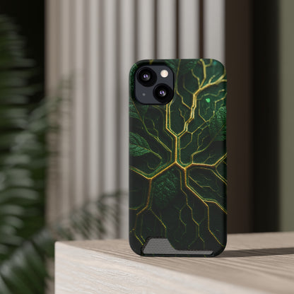 Macro Flora • Apple iPhone 13 • MagSafe® Tough Case with Card Holder