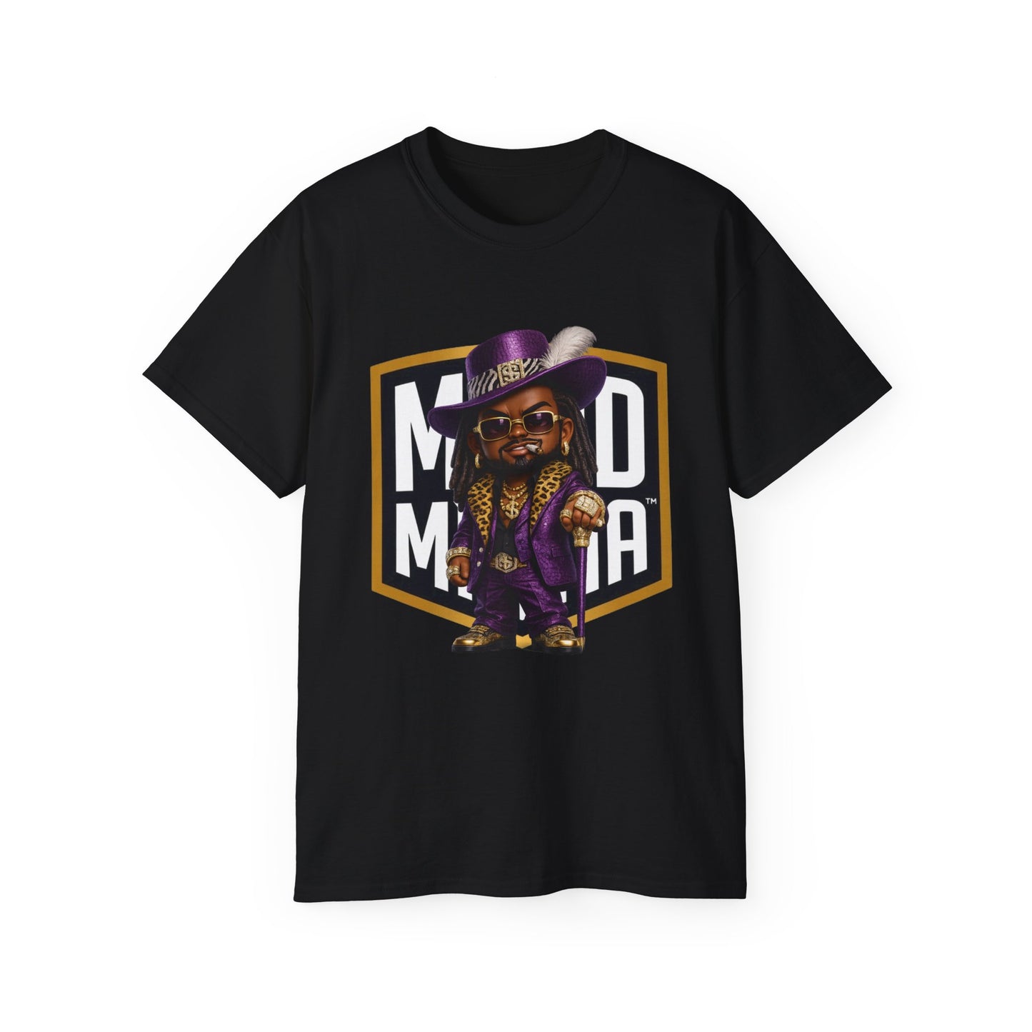 Lucien Royale • Velvet Authority • Mood Militia • T-Shirt • Black Hat Pixels • Unisex