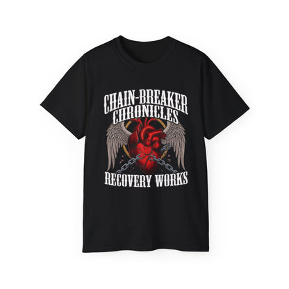 Chain-Breaker Chronicles • Recovery Works • T-Shirt