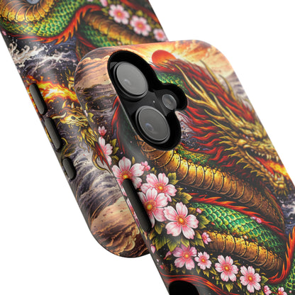 Dragon Oath – Sovereign Flame • Obsidian Irezumi™ • Apple iPhone 17 Pro • MagSafe Tough Case