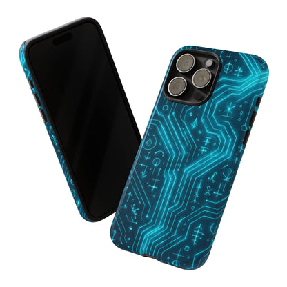 Circuit Glyph • Apple iPhone 15 • MagSafe® Tough Case