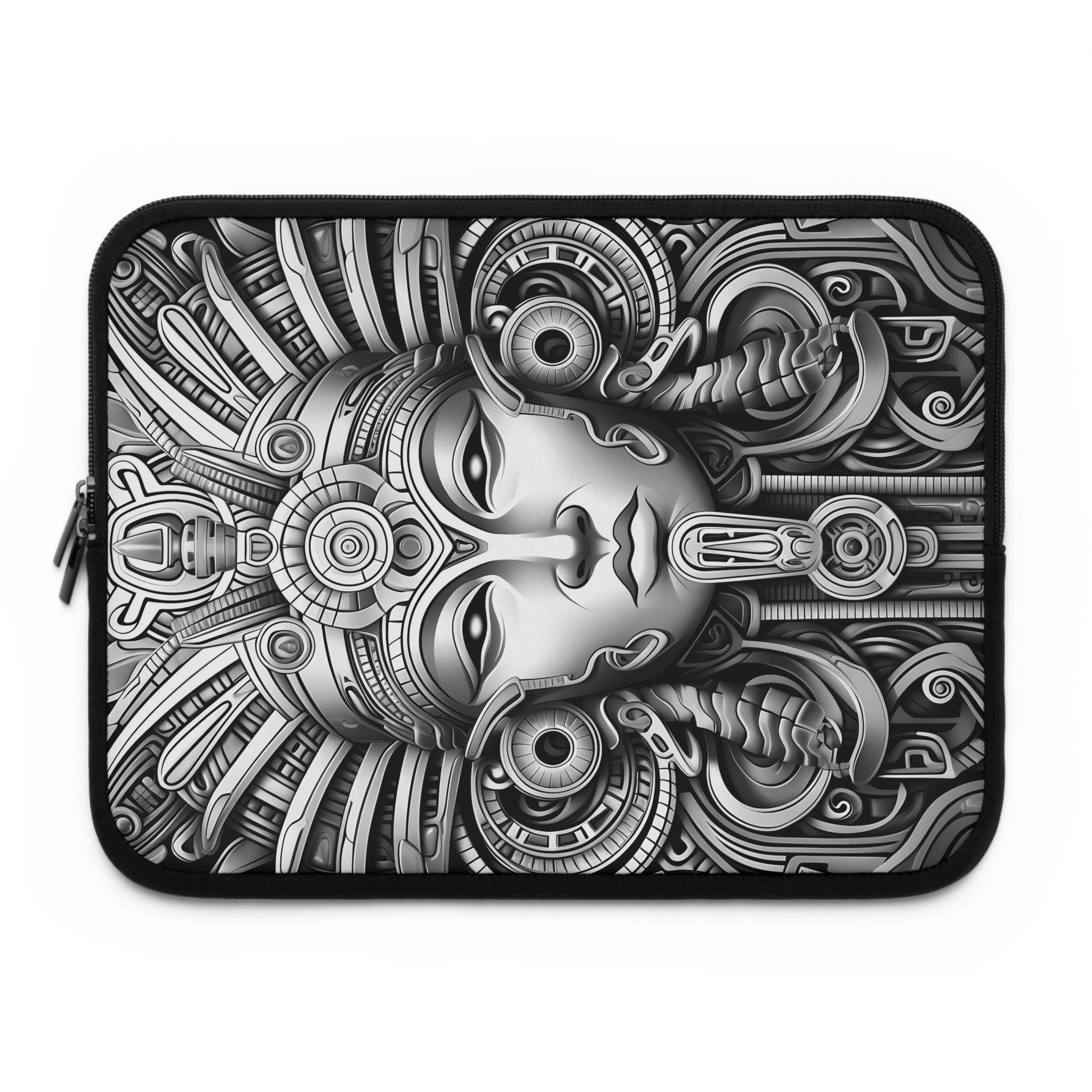 Circuit of the Sun • Dual Zipper Laptop Sleeve tech accessory by Black Hat Pixels