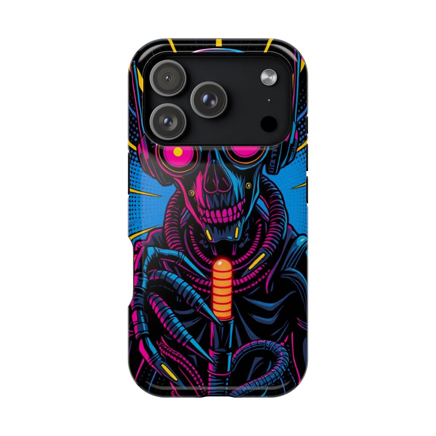 Neon Reaper • Apple iPhone 17 Pro • MagSafe® Tough Case phone case by Black Hat Pixels