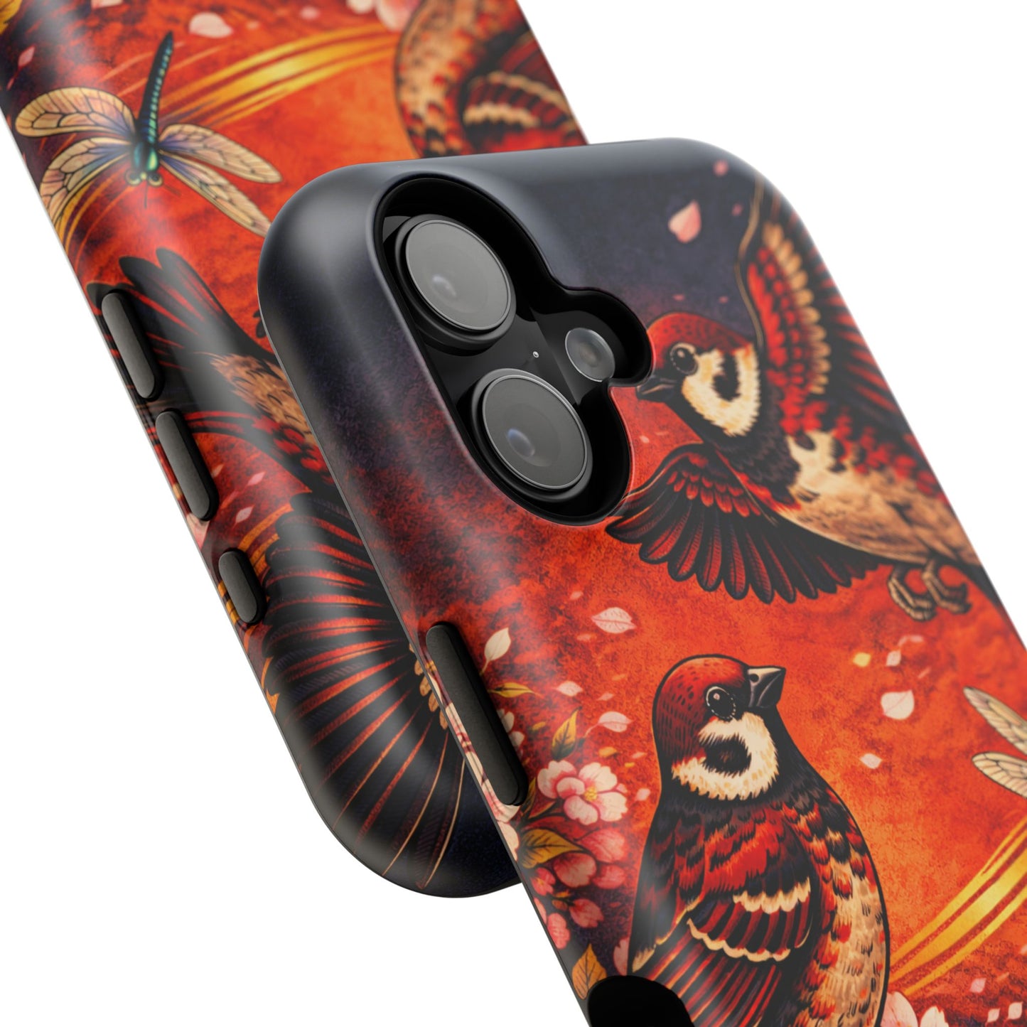 Quiet Witness – Fleeting Mercy • Obsidian Irezumi™ • Apple iPhone 17 Pro • MagSafe Tough Case