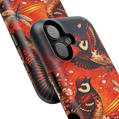 Quiet Witness – Fleeting Mercy • Obsidian Irezumi™ • Apple iPhone 17 Pro • MagSafe Tough Case