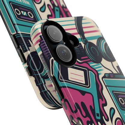 Retro Beats • Apple iPhone 16 • MagSafe® Magnetic Tough Case