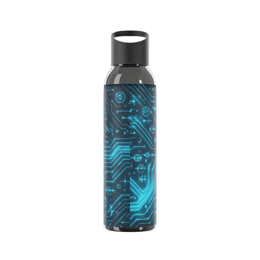Circuit Glyph • Sky Water Bottle 21.9 Oz