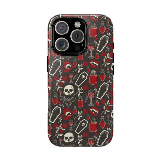 Graveyard Glam • Apple iPhone 16 Pro • MagSafe® Tough Case phone case by Black Hat Pixels