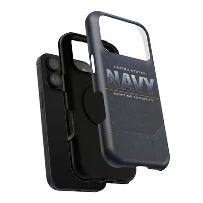 Navy • Sentinel Series • Maritime Authority • Apple iPhone 17 Pro • MagSafe Tough Case