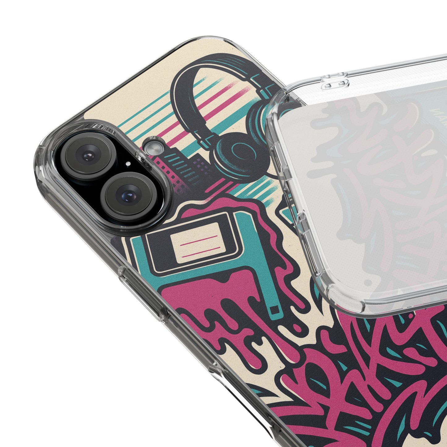 Retro Beats • Apple iPhone 16 • Clear Case