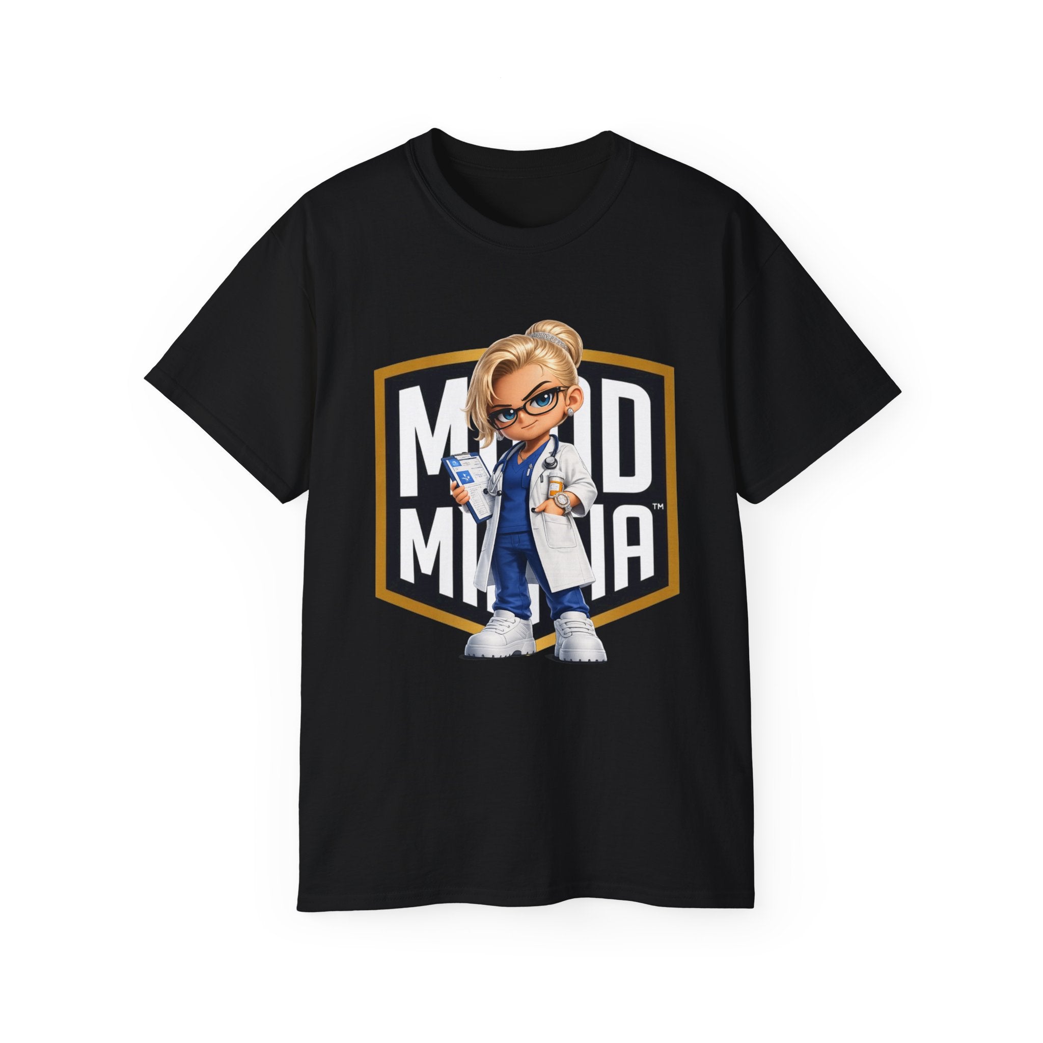 Dr. Aria Vale • Clinical Precision — Mood Militia™ T-shirt