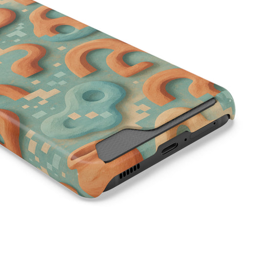 Pixel Clay • Samsung Galaxy S22 • MagSafe® Tough Case with Card Holder