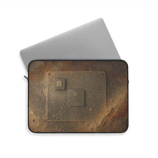 Sand Circuit • Single Zipper Laptop Sleeve
