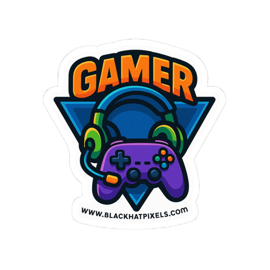 Playa Playa • Kiss-Cut Sticker • Black Hat Pixels