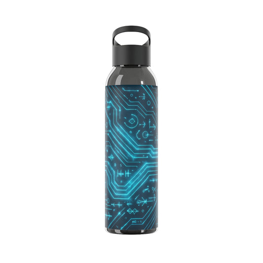 Circuit Glyph • Sky Water Bottle 21.9 Oz