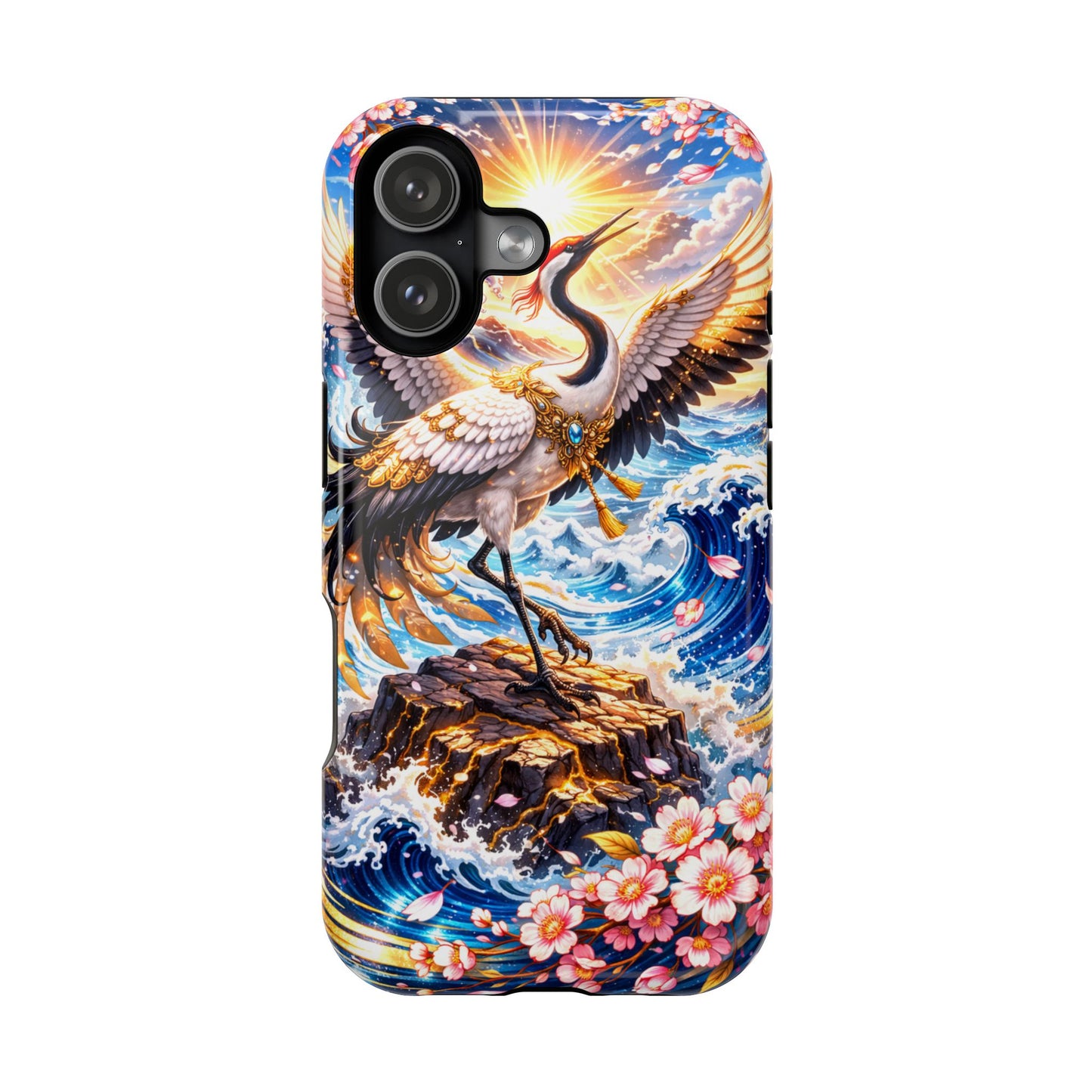 Radiant Ascent – Unbroken Honor • Obsidian Irezumi™ • Apple iPhone 17 Pro • MagSafe Tough Case