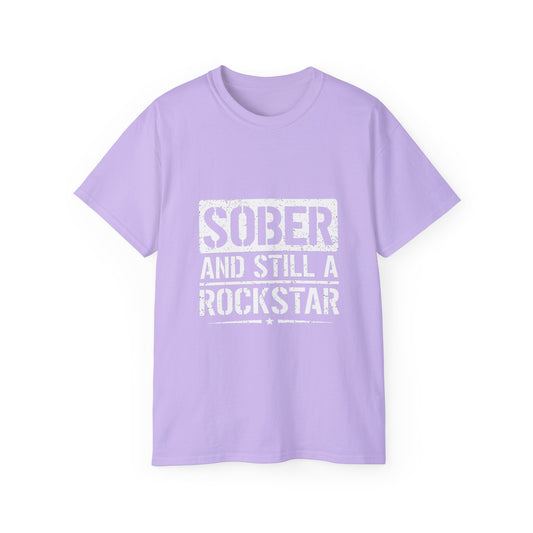 Sober & Still A Rockstar • Recovery Works • T-Shirt