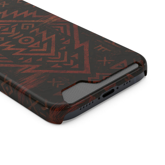 Tribal Glitch • Apple iPhone 13 • MagSafe® Tough Case with Card Holder