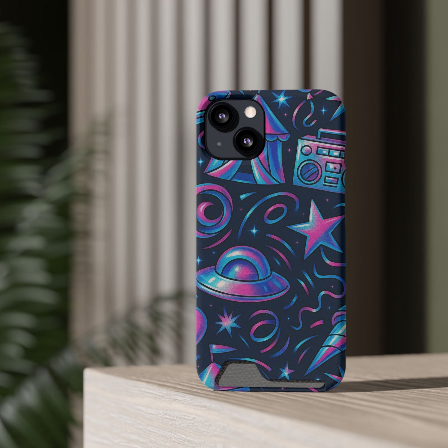 Cosmic Carnival • Apple iPhone 13 • Tough Case with Card Holder • MagSafe®