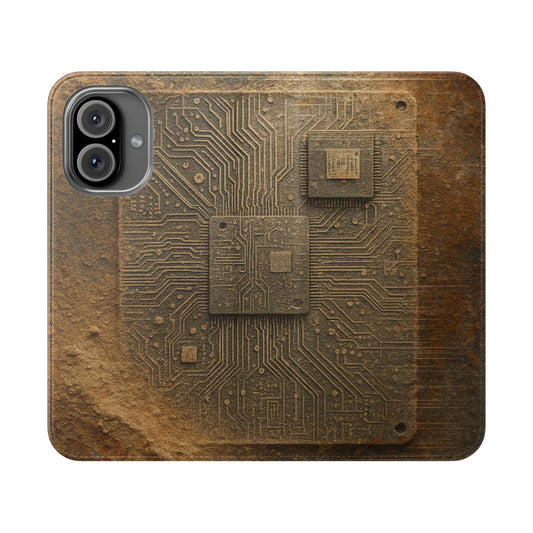 Sand Circuit • Apple iPhone 16 Flip Case