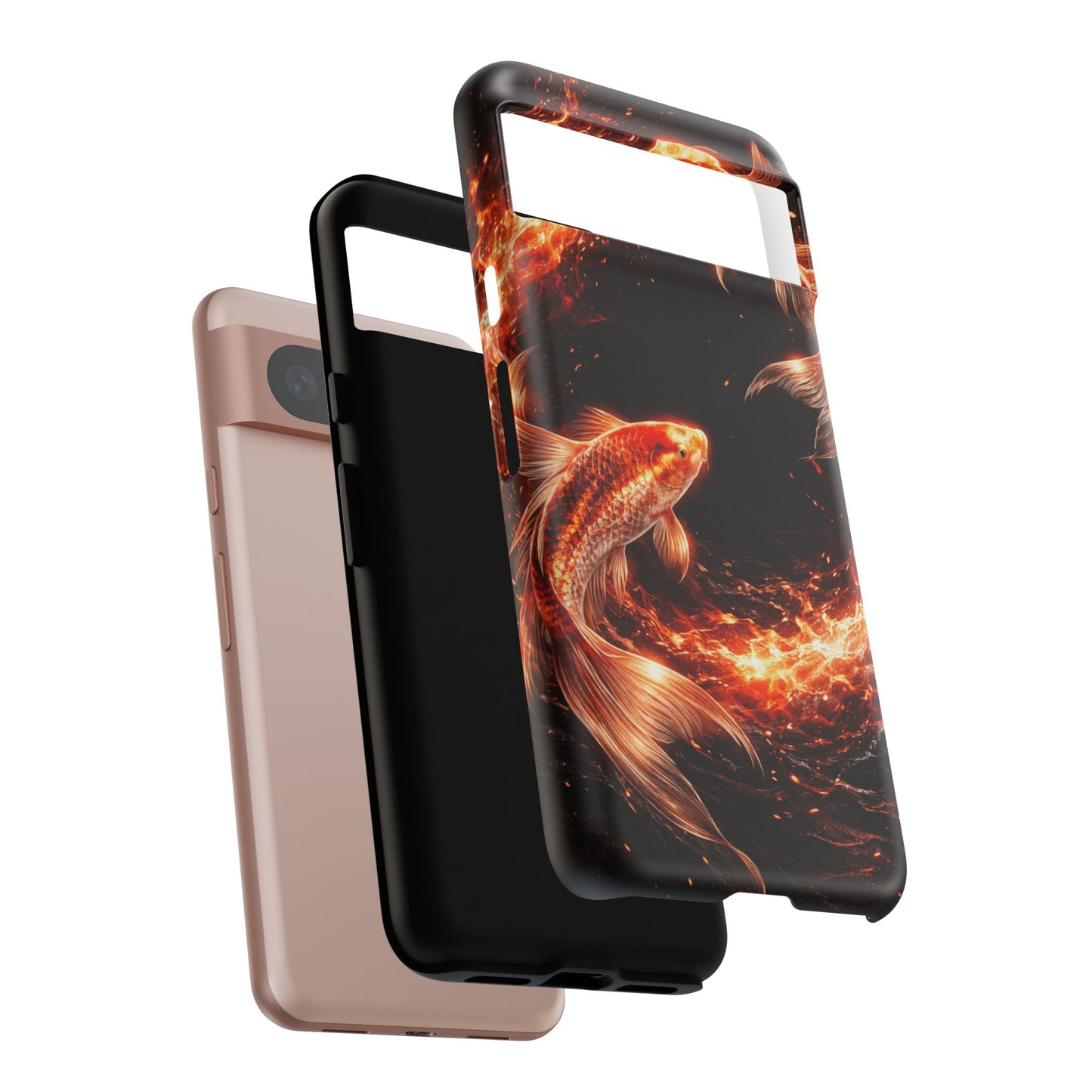 Fire Koi • Google Pixel 8 • Tough Case • Wireless Friendly