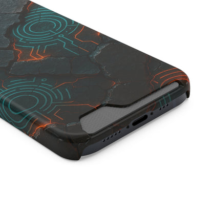 Circuit Eruption • Apple iPhone 13 • MagSafe® Tough Case with Card Holder
